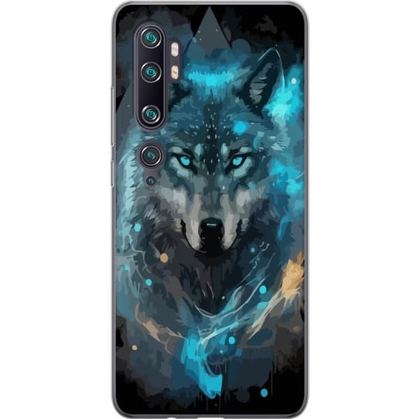 Mobildeksel til Xiaomi Mi Note 10 Pro med Ulve motiv
