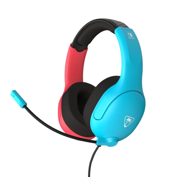 Turtle Beach Airlite Fit-headset neonblått och rött