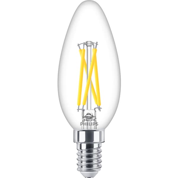 Philips LED E14 Kron 2,5W (25W) Klar Dim WarmGlow 340