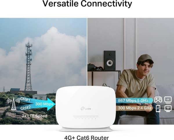TP-Link Archer MR505 4G+ LTE-modem och WiFi-basstation