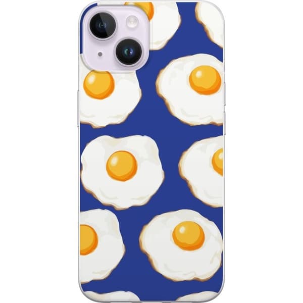 Mobildeksel til Apple iPhone 15 Plus med Stekte egg motiv