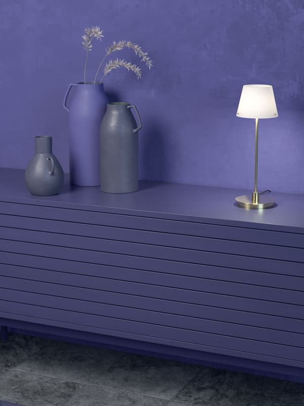 Herstal Bordslampa Gil il Grande satin Herstal