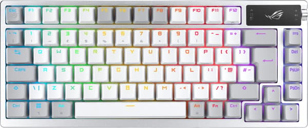 ASUS ROG Azoth -pelinäppäimistö, valkoinen