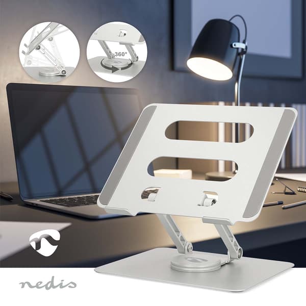 Nedis Notebook Stand | 17 " | Vikbar | Roterbar 360 grader