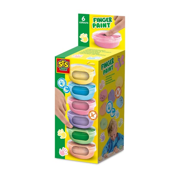 SES Creative Sormiväri pastelli 6x45ml - (S00397)