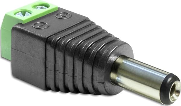 DeLOCK DC-terminalblock, 2,1x5,5x11mm, plus i mitten