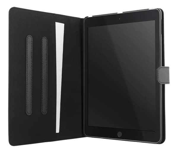 DELTACO iPad 9.7" 2017/2018 case, vegan leather, sleep/wake, stand
