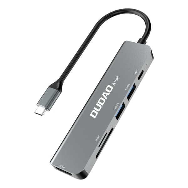 Dudao A15H 6-i-1 Type-C-adapter dokkingstasjon