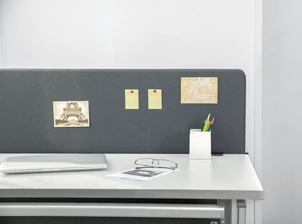 DELTACO Office, 1200(W)x600(H)mm Acoustic Desktop Privacy Panel