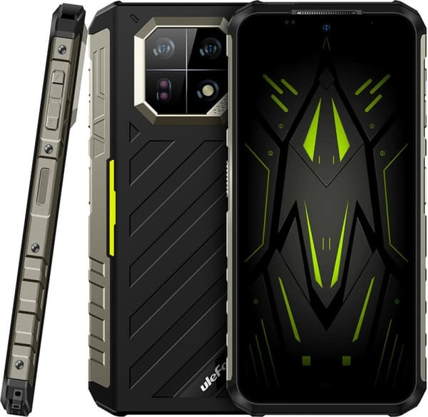 Ulefone Armor 22 -puhelin, 256/8 Gt, musta/vihreä