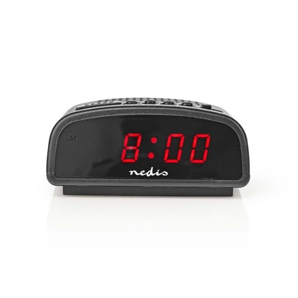 Nedis Digital Desk vekkerklokke | LED | slumrefunksjon | Sort