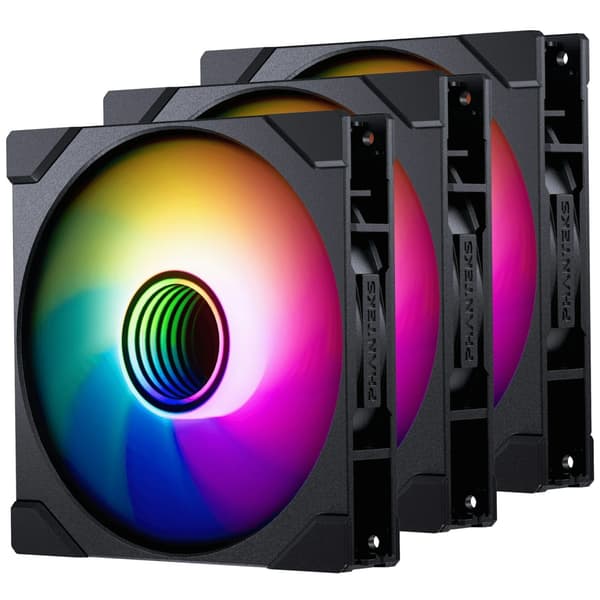 Phanteks M25 Gen2 140 mm PWM DRGB Reverse-blæser, sort, 3 stk. Denne