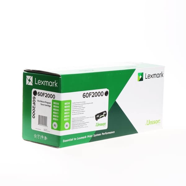 Lexmark Toner 60F2000 Musta Return