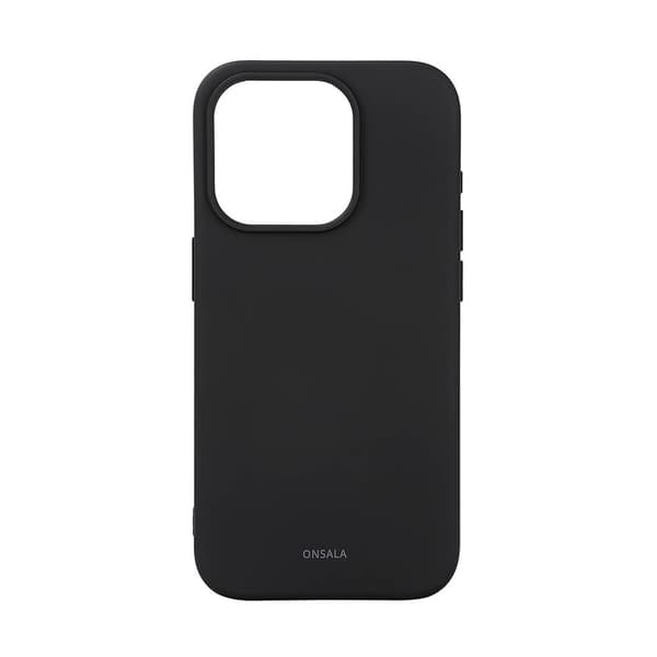 Onsala Mobilcover Silikonefølelse MagSeries Sort - iPhone 15 Pro