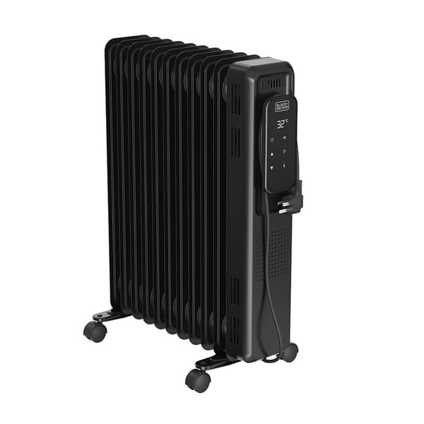 BLACK+DECKER Oljeelement Digital 2500W Svart