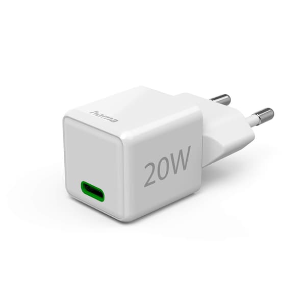 Hama Lader USB-C PD 20W Hurtig Hvit