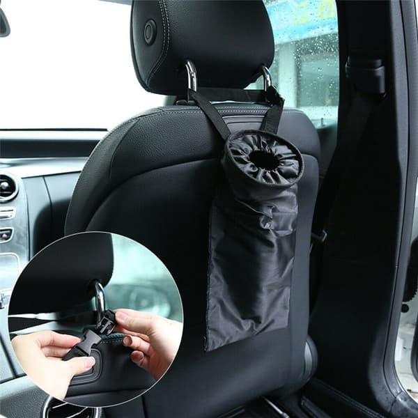Praktisk affaldspose til bilen, Sort