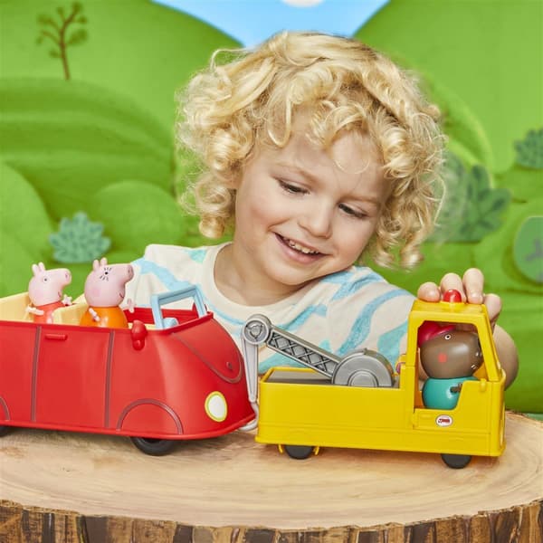 Hasbro Peppa Pigs bestefar hunder tauebil