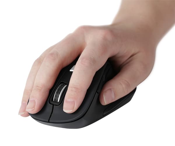 DELTACO Office Wireless ergonomic mouse, silent clicks, 2400 DPI
