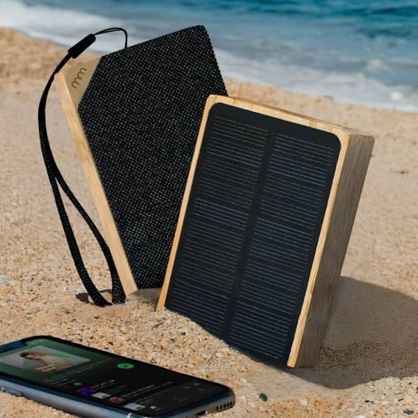 MikaMax Solar bambus-højttaler