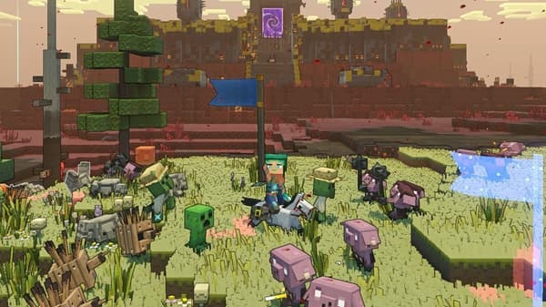 MOJANG Minecraft Legends - Deluxe Edition -peli, PS4