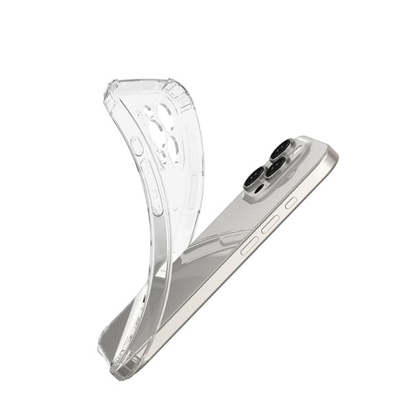 Anti-Shock 1,5 mm kotelo iPhone 16 Plus, läpinäkyvä