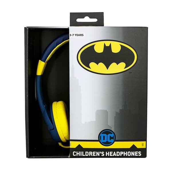 BATMAN Hovedtelefon Junior On-Ear 85dB Blå Batlogo
