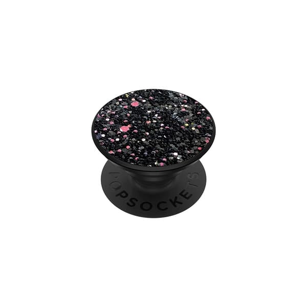 PopSockets Sparkle Black Irrotettava Grip Telinetoiminto Premium