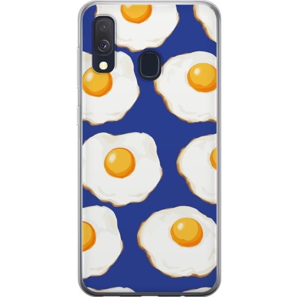 Mobildeksel til Samsung Galaxy A40 med Stekte egg motiv