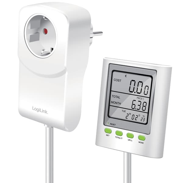 LogiLink Energimätare med kostnadsberäkning Extern display