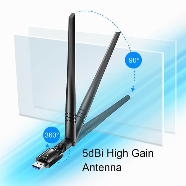 CUDY Adapter USB WU1400 AC1300 High Gain