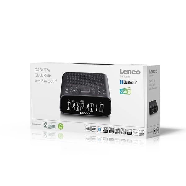 Lenco DAB-FM clockradio med Bluetooth®