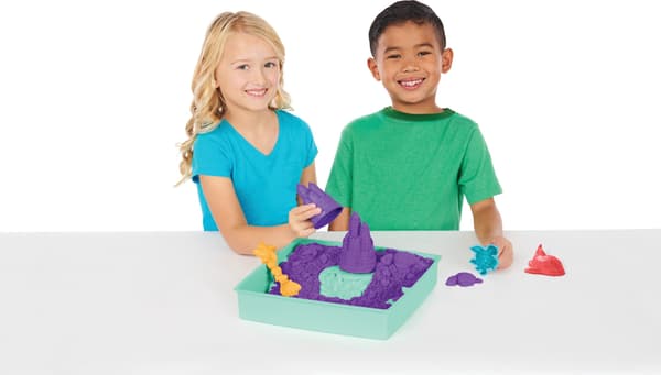Kinetic Sand sandkassesett, lilla