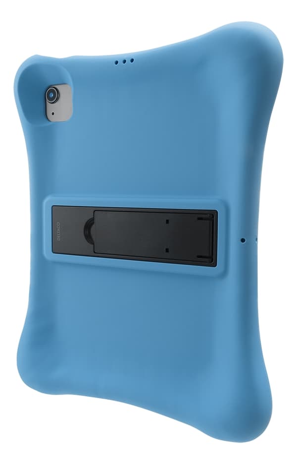 DELTACO Silikonetui til iPad Air 10,9" 4./5. generasjon / Pro 11" 2./3. generasjon, stativ, blå