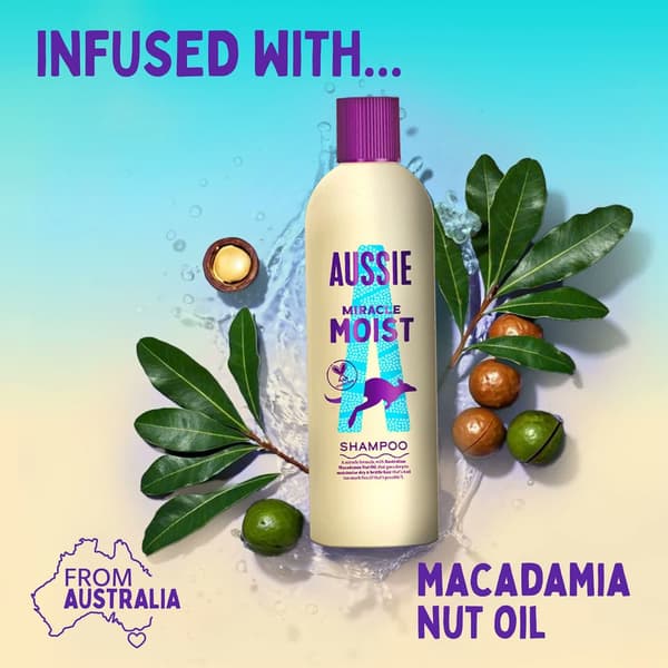 Aussie Miracle Moist Schampo 300ml