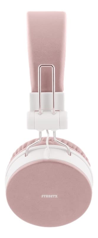 STREETZ Vikbart on-ear BT headset, 3.5 mm, rosa
