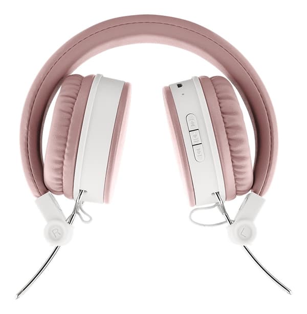 STREETZ Vikbart on-ear BT headset, 3.5 mm, rosa