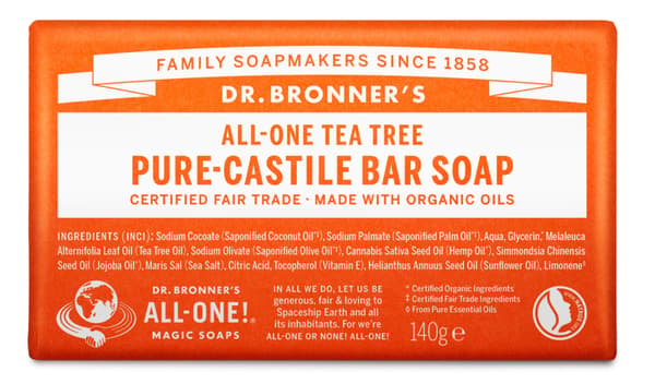 Dr. Bronner's - Tea Tree -palasaippua 140 g