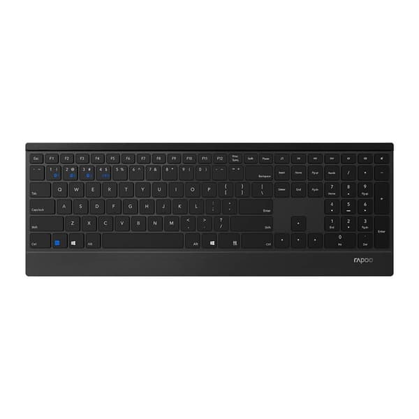 Rapoo Tastatur/Mus Sæt 9500M Multi-Mode Trådløst Sort