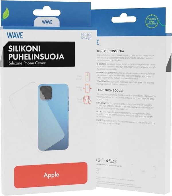 Wave silikonisuojus, iPhone 11, läpinäkyvä
