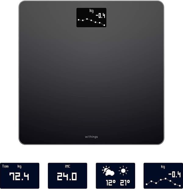 Withings Body -henkilövaaka, musta