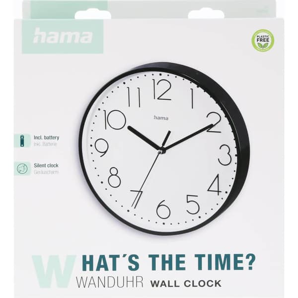 Hama Vægur Salina Ø22cm Sort