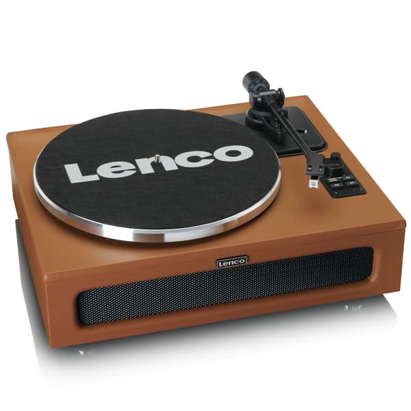 Lenco Levysoitin Bluetooth MMC 4 kaiuttimet sisäänrakennettu Brown