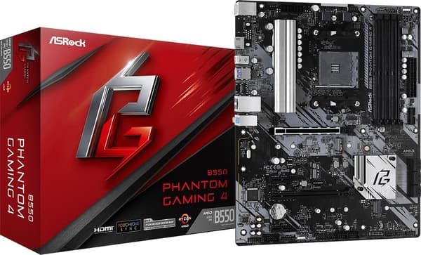 ASRock B550M PHANTOM GAMING 4 AM4 mATX-hovedkort