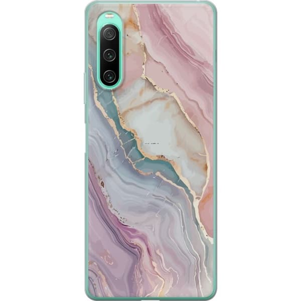 Mobildeksel til Sony Xperia 10 IV med Marmor motiv
