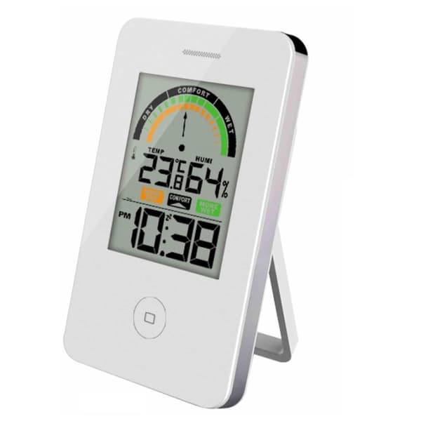 Termometerfabriken Termometer Digitalt inkl. Hygrometer & Ur Indendørs
