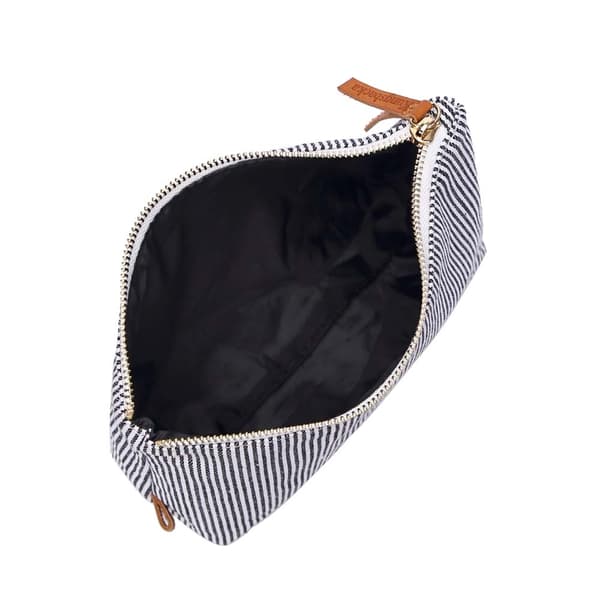 Kungsbacka Necessär Frida Top medium Black and White Stripe
