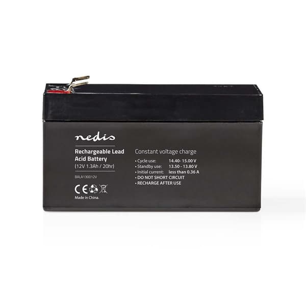 Nedis Oppladbart blybatteri | Oppladningsbar | 12