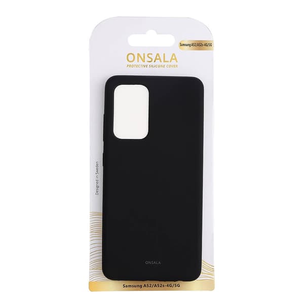 Onsala Mobildeksel Silikon Black - Samsung A52/A52s 4G/5G