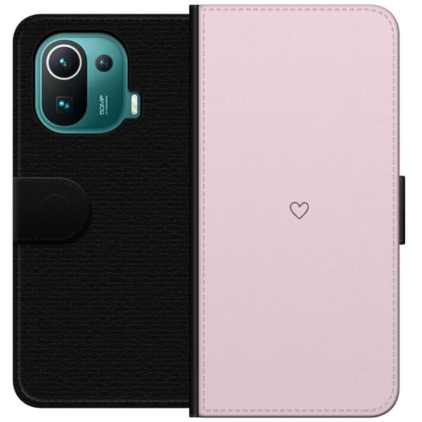 Tegnebogsetui til Xiaomi Mi 11 Pro med Hjerte motiv
